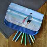 Personalised Blue Fabric Photo Pencil Case Pencil Case Always Personal 