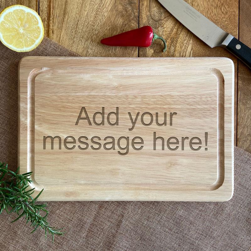 Personalised Wooden Chopping Board Any Message Chopping Board Always Personal 