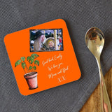 Personalised Photo Message House Plant Square Coaster Coaster Always Personal 
