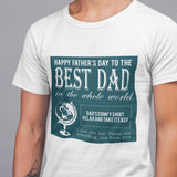 Personalised Father's Day T-Shirt Best Dad in the Whole World T-Shirt Always Personal 