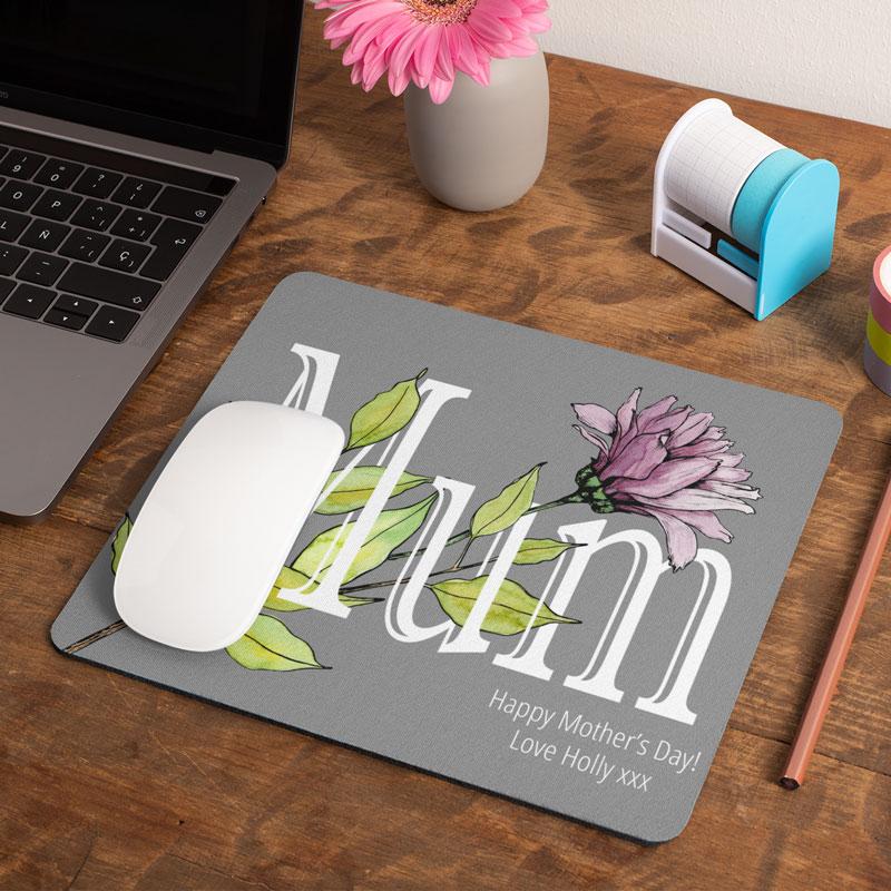 Personalised Mother's Day Mousemat Grey Mousemat Always Personal