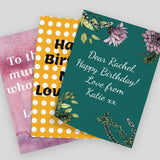 Personalised Gift Note Multiple Styles and Colours Gift Message Always Personal 