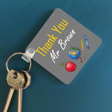 Personalised Square Key Ring With Coloured Teacher Icons Keyrings Always Personal 