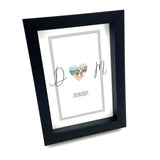 Personalised Anniversary Framed Print Heart Photo