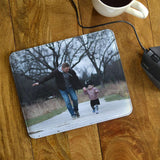 Personalised Photo Mousemat in Leather Look Material Mousemat Always Personal 
