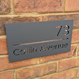 Personalised Floating Modern & Contemporary House Sign