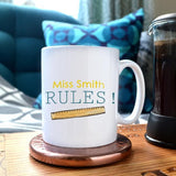 Personalised "My Teacher Rules" Mug Mug Always Personal 