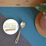Personalised "My Teacher Rules" Round Coaster Coaster Always Personal 