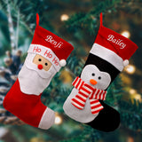 Personalised santa or penguin stocking