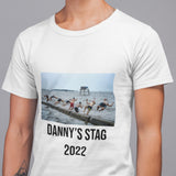 Personalised t-shirt printed with stag do image