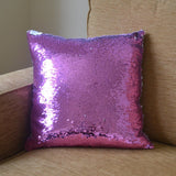 Custom sequin pillow in pink