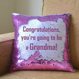 Personalised Sequin Reveal Photo Cushion Reversible Sequins - Multiple Colours Available Cushion Always Personal 