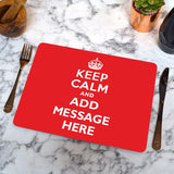 Personalised Rectangle Keep Calm Placemat Placemat Always Personal 