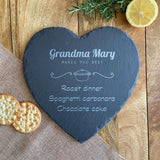 Personalised Slate Placemat Heart Makes Best Food Placemat Always Personal 