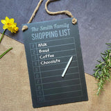 Personalised Slate Family Shopping List Sign Always Personal 