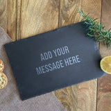 Personalised Rectangle Slate Placemat Engraved Message Placemat Always Personal 