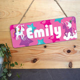 Personalised Unicorn Kids Bedroom Door Sign Any Name Sign Always Personal 