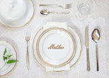 Custom Vintage Wedding Place Names - Choose Wood or Acrylic - Personalised Table Decor