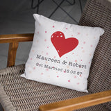 Personalised Printed Heart & Stars Cushion Cushion Always Personal 