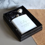 Personalised Engraved Name Wedding Special Occasion Bridesmaid Hip Flask 6oz