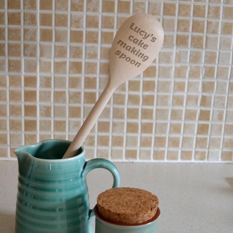 Personalised Wooden Spoon Any Message Spoon Always Personal 