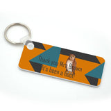 Personalised Owl "Its Been A Hoot" Rectangular Key Ring Keyrings Always Personal 