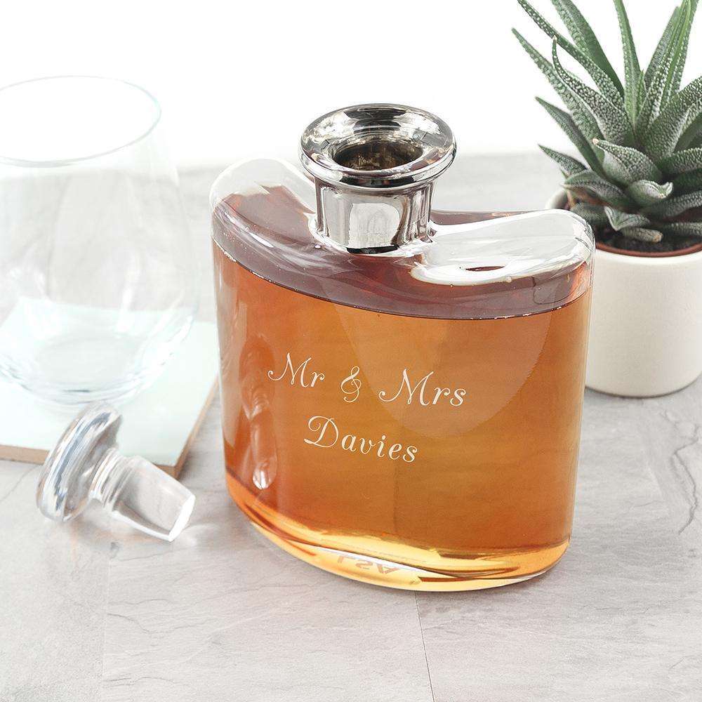 LSA Personalised Platinum Necked Decanter Glassware Treat