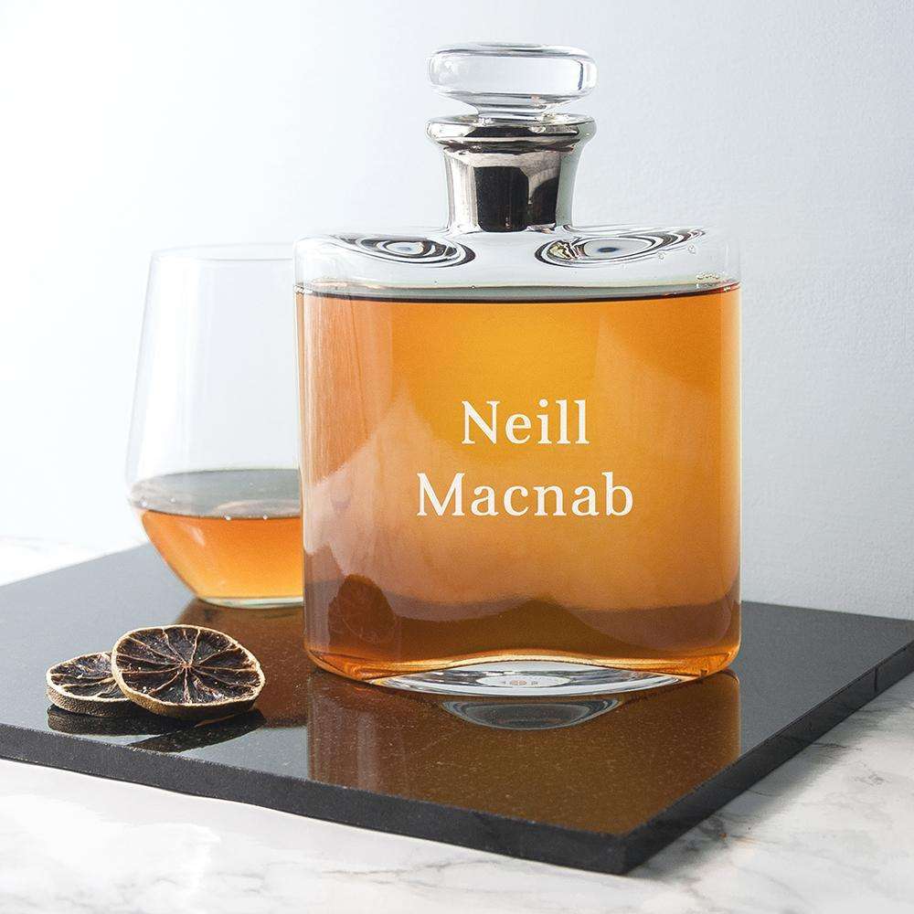 LSA Personalised Platinum Necked Decanter Glassware Treat