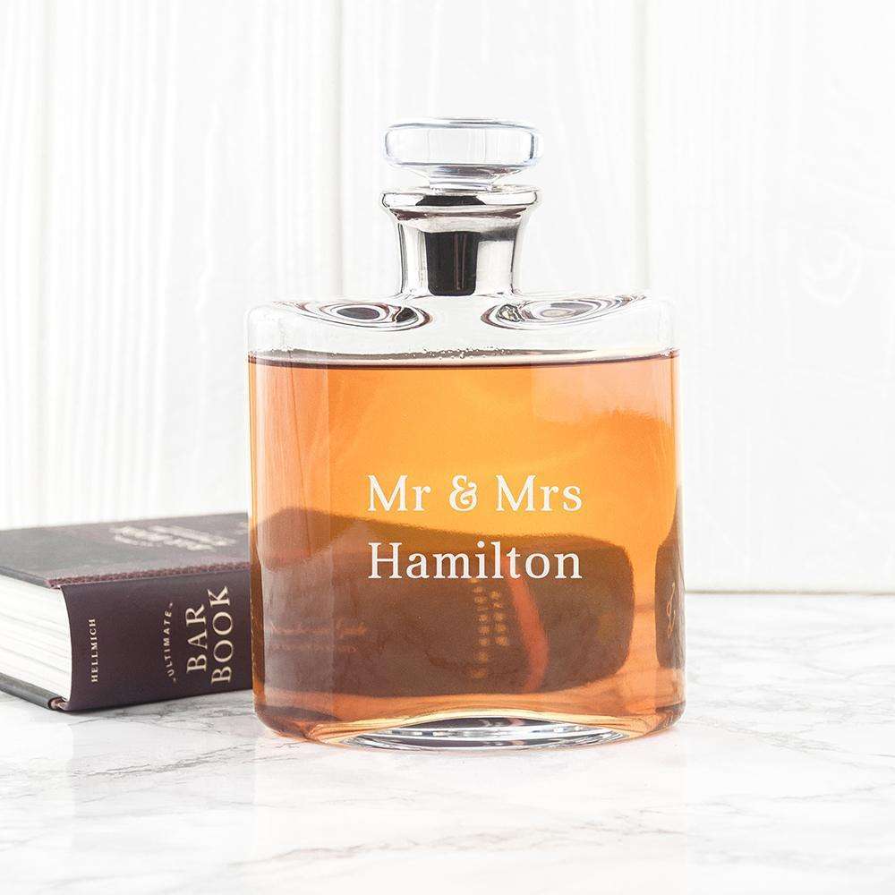 LSA Personalised Platinum Necked Decanter Glassware Treat