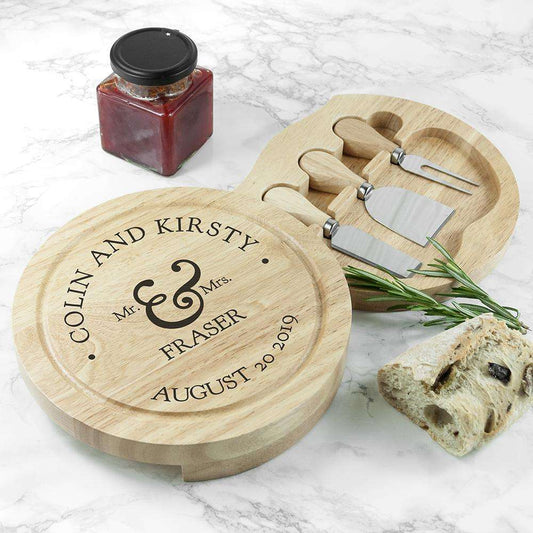 Mr and Mrs Classic Cheese Board Set Chopping Board Treat
