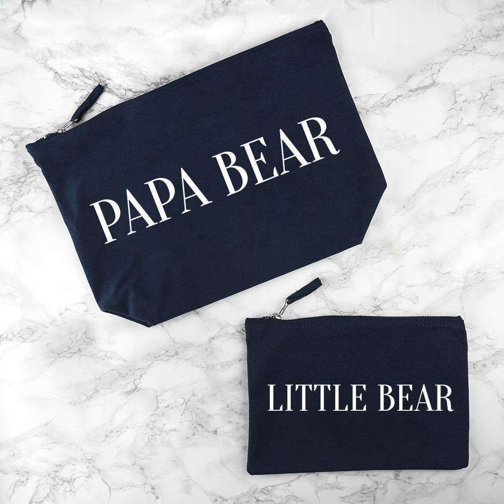 Personalised Daddy & Me Navy Wash Bags Bag Treat