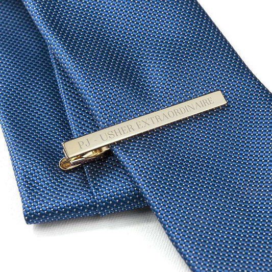 Personalised Gold Plated Tie Clip Accessories Treat