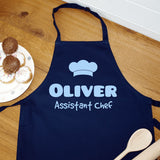 Personalised Kids Assistant Chef Apron