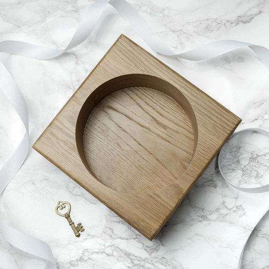 Personalised Solid Oak Champagne Holder Wooden Treat