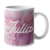 Personalised Pink Watercolour Pattern Mug Mug Always Personal 