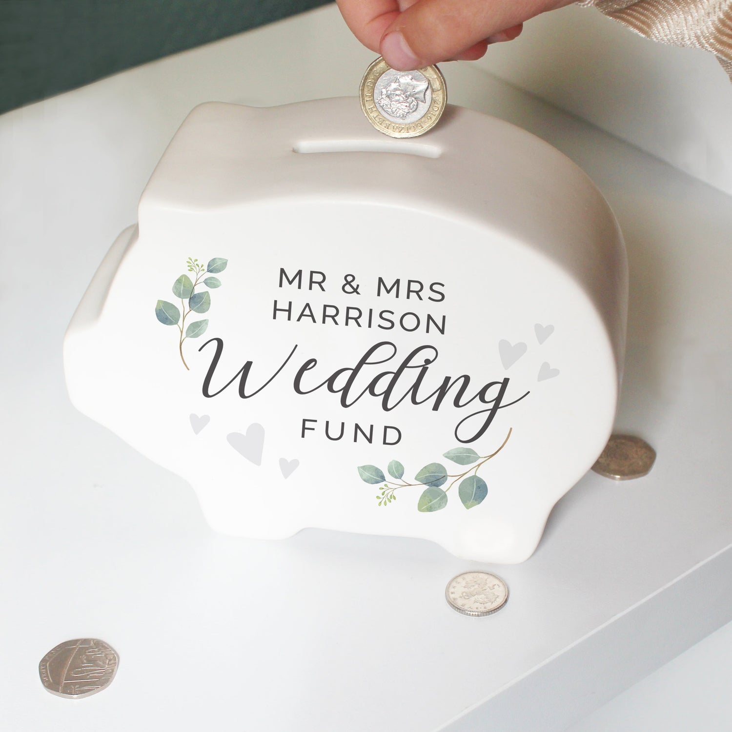 Personalised Wedding Fund Money Boxes