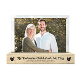 Personalised My Favourite Child Gave Me This Wooden Base 6x4" Photo Frame