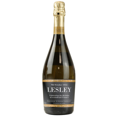 Personalised Classic Black Label Prosecco