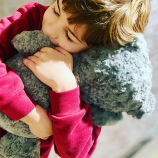 Personalised Message 'Comfort Bear' - Grey, Pink, Blue or Cream