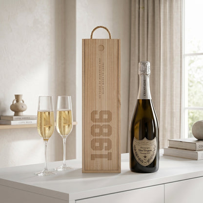 Personalised Wine Gift Box | Champagne Gift Box | Milestone Birthday or Anniversary