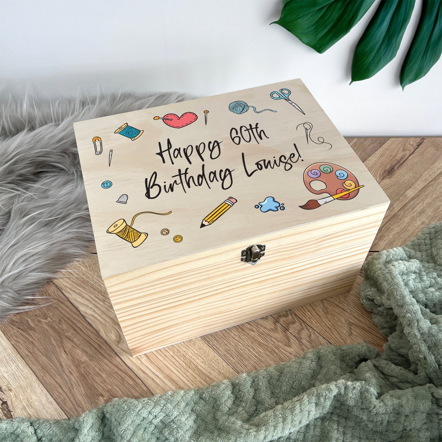 Personalised Crafting Storage Box - 5 Sizes (16cm | 20cm | 26cm | 30cm | 36cm)