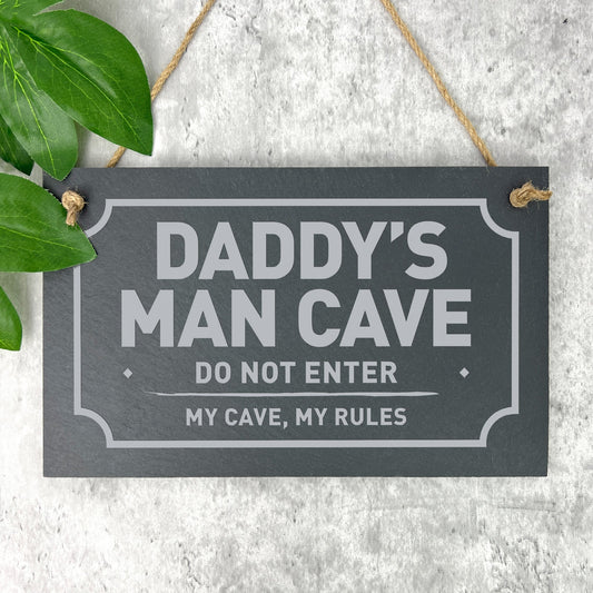 Personalised Any Message Slate Hanging Plaque 25 x 15cm