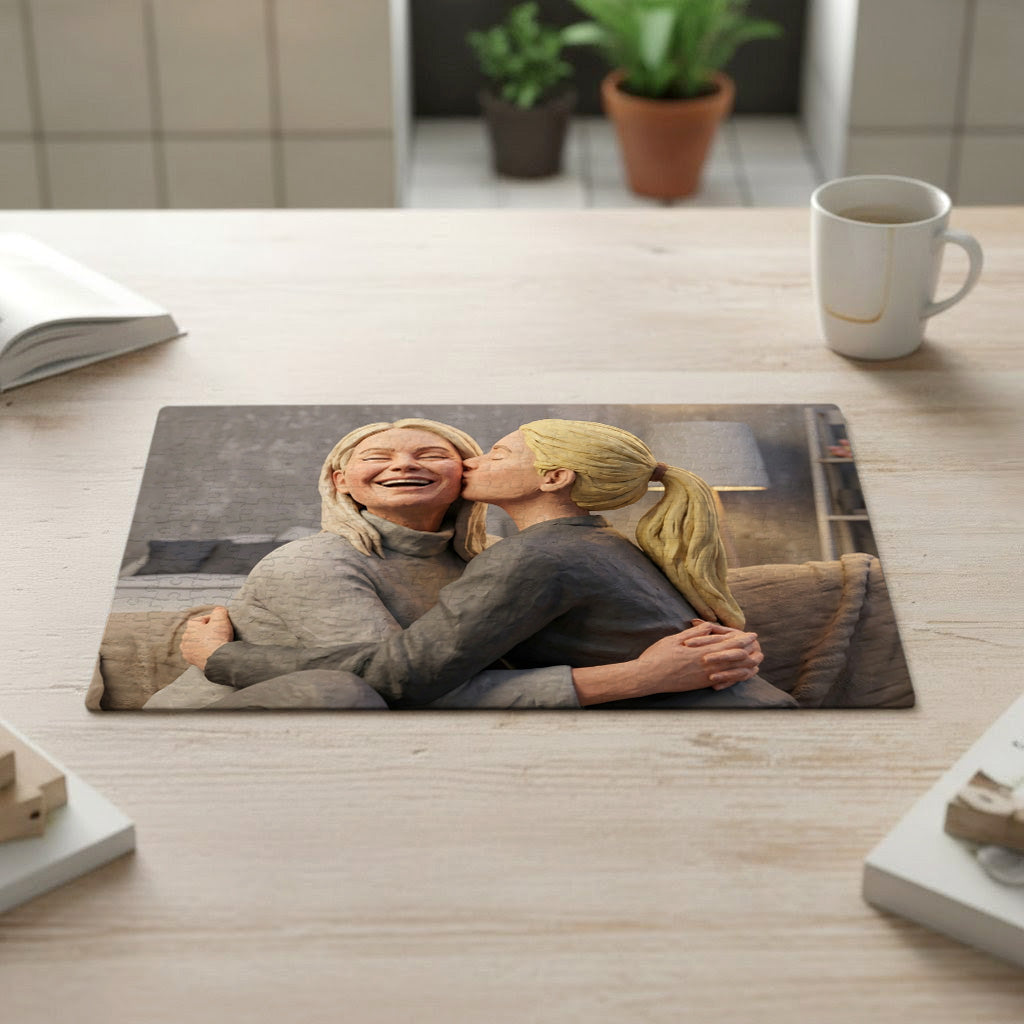 Your Favourite Photo Jigsaw with AI Photo Effects - 300 Pcs + Metal Gift Tin