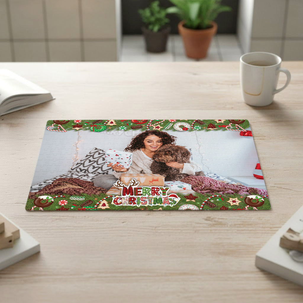 Christmas Treats Photo Upload Jigsaw 300 Pcs + Metal Gift Tin