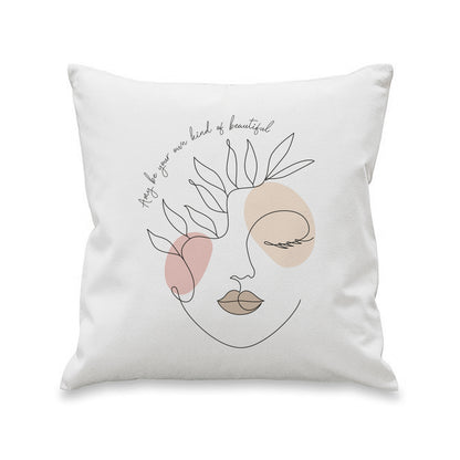 Personalised Grace Line Art Cushion