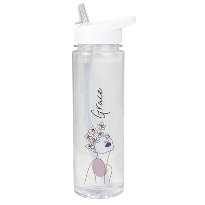 Personalised Natalia Line Art Water Bottle