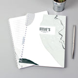 Personalised Abstract A5 Notebook