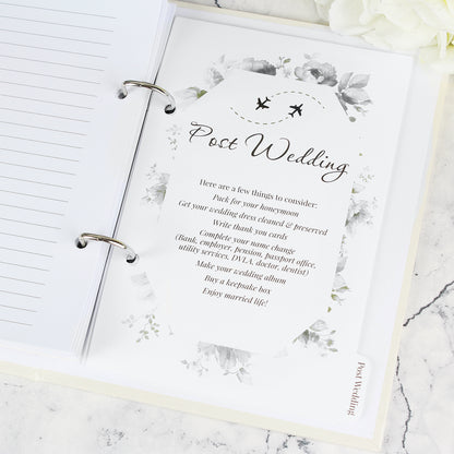 Personalised Botanical Border Wedding Planner