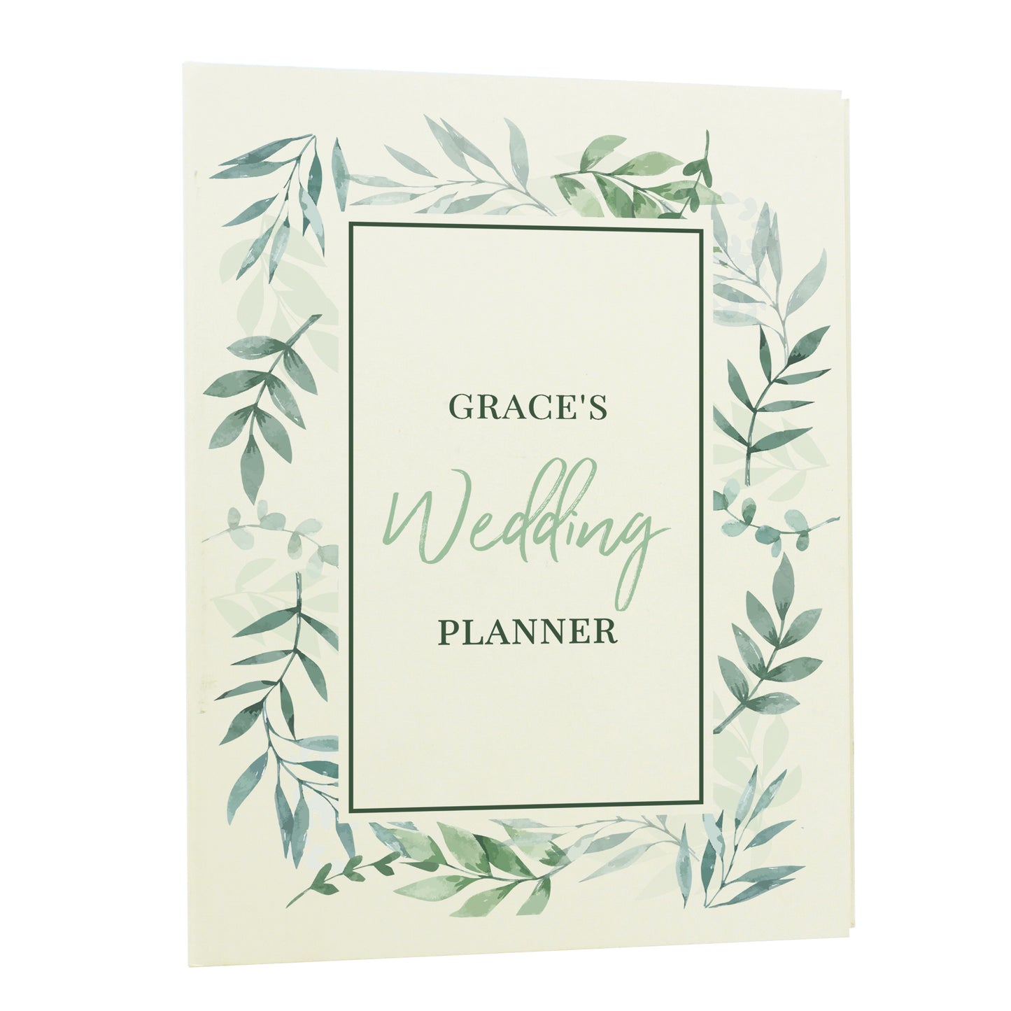 Personalised Botanical Border Wedding Planner