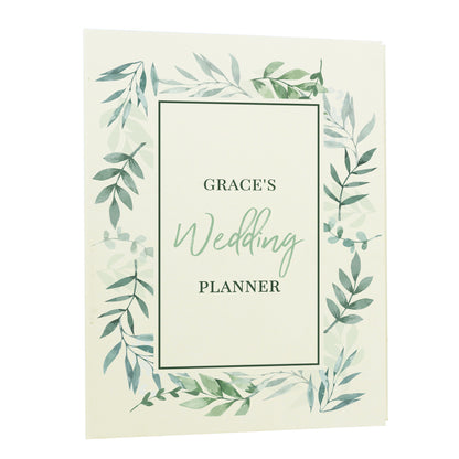 Personalised Botanical Border Wedding Planner